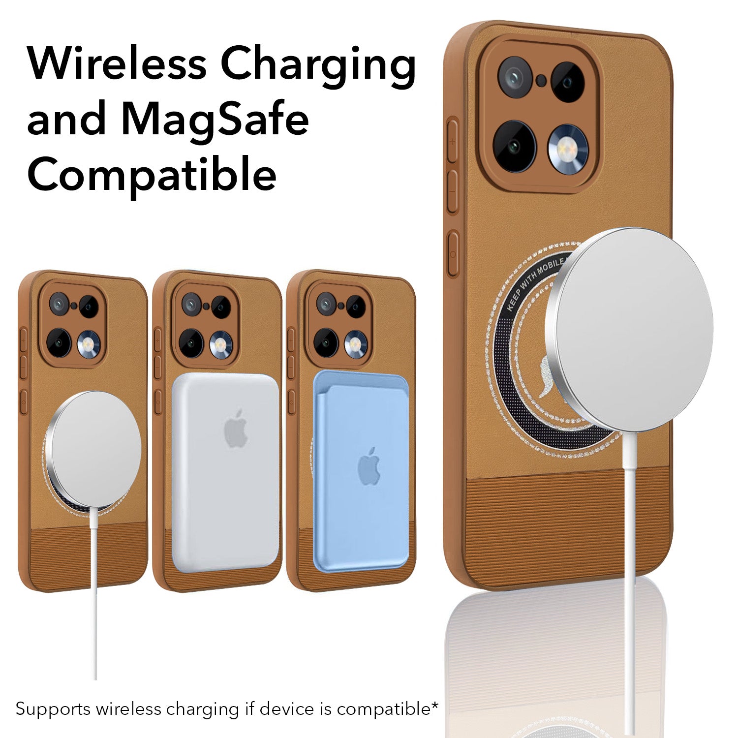 For Realme 16 Pro Back Cover Case PU Leather Finish (Professional Minimalist Texture | MagSafe Compatile | Camera Protection | Sleek Sober Formal)