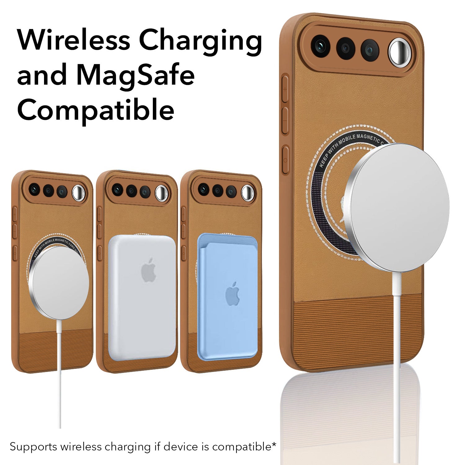 For Realme 16 Back Cover Case PU Leather Finish (Professional Minimalist Texture | MagSafe Compatile | Camera Protection | Sleek Sober Formal)