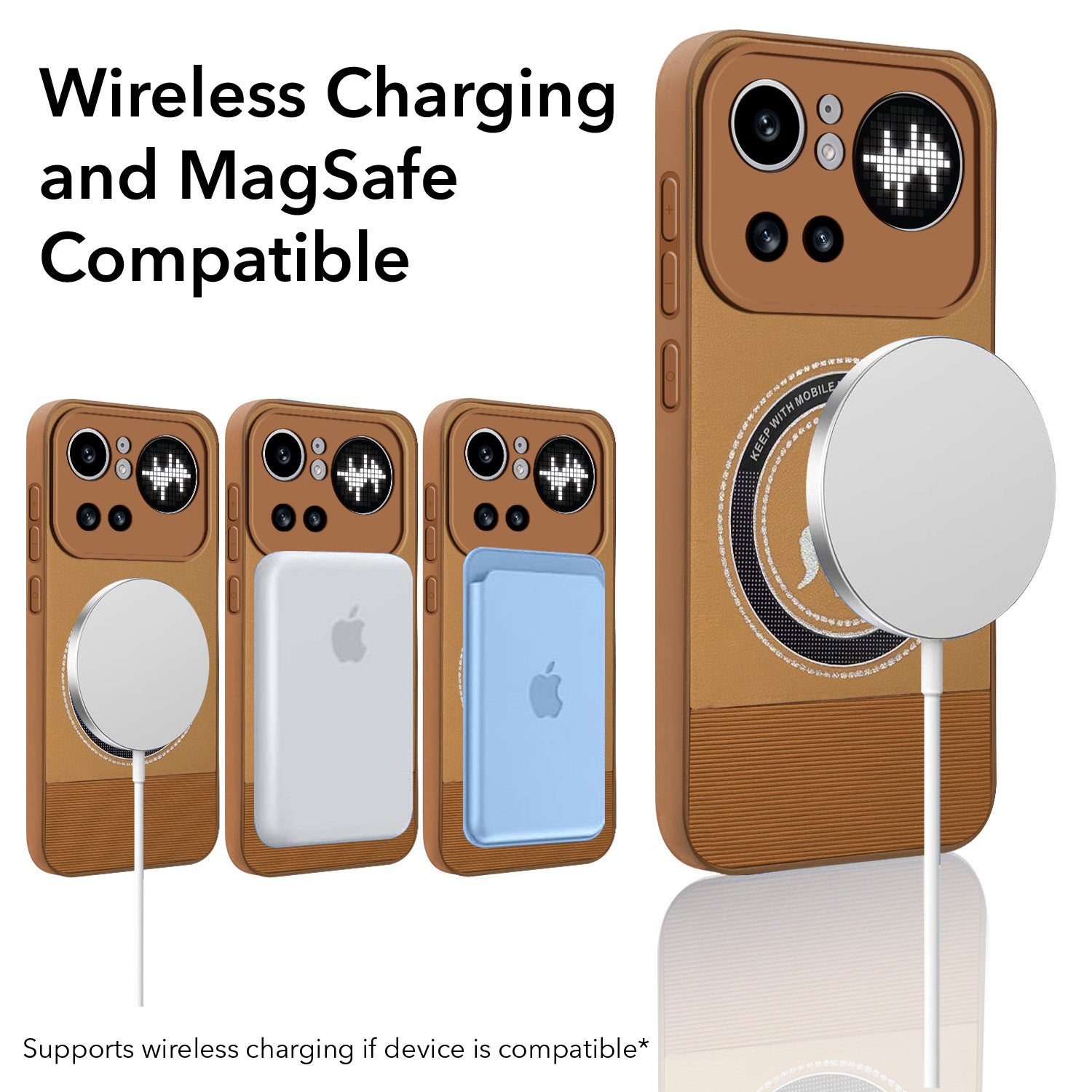 For Nothing Phone 4A Pro 5G Back Cover Case PU Leather Finish (Professional Minimalist Texture | MagSafe Compatile | Camera Protection | Sleek Sober Formal)