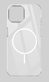 For Apple iPhone 15 Back Cover Case (Crystal Clear Case | MagSafe Wireless Charging Support | Hard Anti Yellow | Camera Protection Bump)