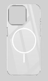 For Apple iPhone 14 Pro Back Cover Case (Crystal Clear Case | MagSafe Wireless Charging Support | Hard Anti Yellow | Camera Protection Bump)
