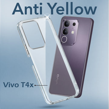 For Vivo T4x | Vivo Y31 Pro Back Cover Case (Hard Anti Yellow Clear Case | Sleek Hard Crystal Clear | Drop & Camera Protection | Shockproof Polycarbonate)