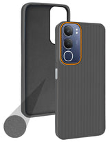 For Vivo Y29 Back Cover Case (Minimalist Professional Look | Inside Fiber Cloth | Camera Protection Bump | Line Texture)