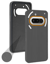 For Nothing Phone 3A 5G Back Cover Case (Minimalist Professional Look | Inside Fiber Cloth | Camera Protection Bump | Line Texture)