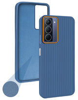 For Realme Narzo 80x Back Cover Case (Minimalist Professional Look | Inside Fiber Cloth | Camera Protection Bump | Line Texture)