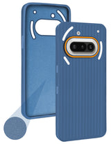 For Nothing Phone 3A 5G Back Cover Case (Minimalist Professional Look | Inside Fiber Cloth | Camera Protection Bump | Line Texture)