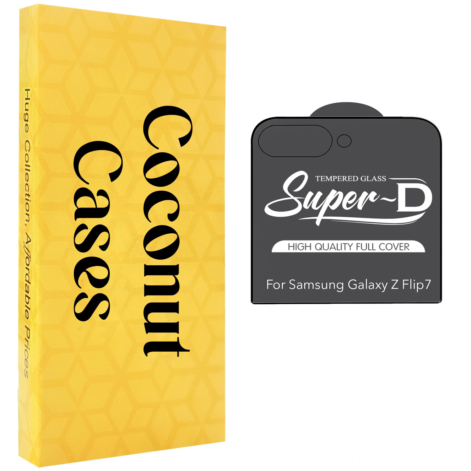 (Pack of 2) Tempered Glass For Samsung Galaxy Z Flip 7 Military-Grade Gorilla Screen Protector With Installation Kit | Shatterproof, Full Coverage, HD Clear, Scratch Resistant