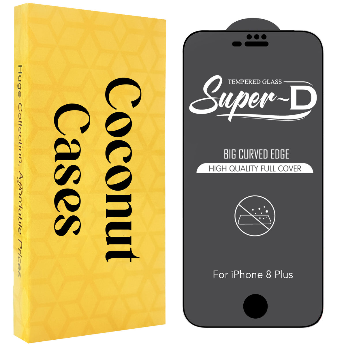 Tempered Glass For Apple iPhone 7 Plus | iPhone 8 Plus Military-Grade Gorilla Tempered Glass Screen Protector With Installation Kit | Shatterproof, Full Coverage, HD Clear, Scratch Resistant (Pack of 1)