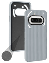 For Nothing Phone 3A 5G Back Cover Case (Minimalist Professional Look | Inside Fiber Cloth | Camera Protection Bump | Line Texture)