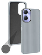 For Vivo T3 Lite 5G | Vivo Y28s 5G Back Cover Case (Minimalist Professional Look | Inside Fiber Cloth | Camera Protection Bump | Line Texture)