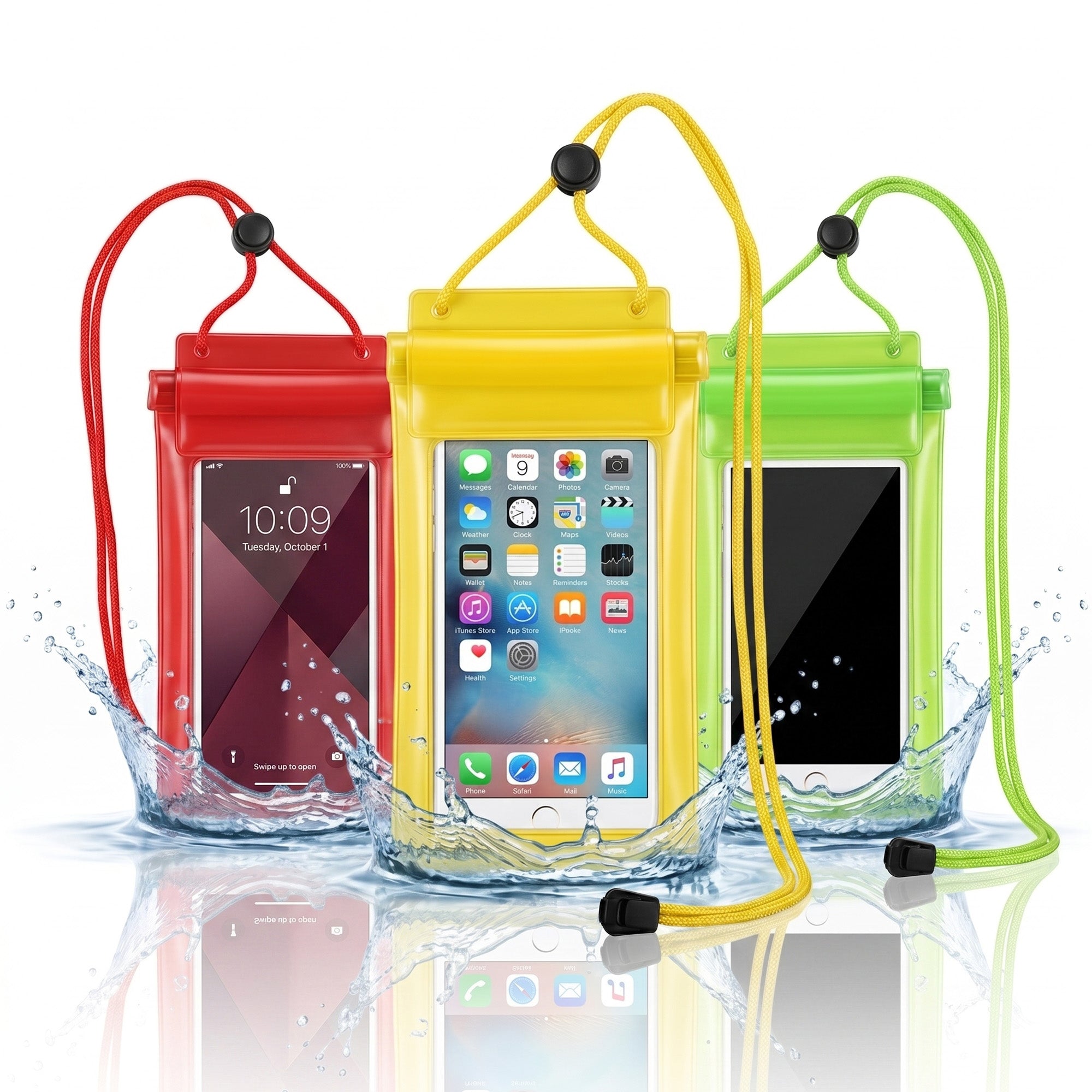 Waterproof Mobile Pouch with Adjustable Lanyard | Underwater Touch Screen Waterproof Phone Case