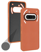 For Nothing Phone 3A 5G Back Cover Case (Minimalist Professional Look | Inside Fiber Cloth | Camera Protection Bump | Line Texture)