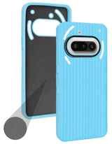 For Nothing Phone 3A 5G Back Cover Case (Minimalist Professional Look | Inside Fiber Cloth | Camera Protection Bump | Line Texture)