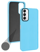 For Samsung Galaxy A14 4G | 5G Back Cover Case (Minimalist Professional Look | Inside Fiber Cloth | Camera Protection Bump | Line Texture)