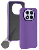 For Redmi Note 14 Pro Back Cover Case (Minimalist Professional Look | Inside Fiber Cloth | Camera Protection Bump | Line Texture)