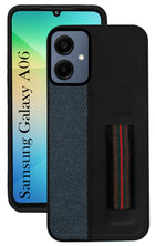 For Samsung Galaxy A06 Back Cover Case ( Professional PU Leather | Strip Chain Holder Socket)