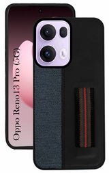 For Oppo Reno13 Pro 5G | Oppo Reno 13 Pro 5G Back Cover Case ( Professional PU Leather | Strip Chain Holder Socket)