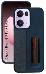 For Oppo Reno13 Pro 5G | Oppo Reno 13 Pro 5G Back Cover Case ( Professional PU Leather | Strip Chain Holder Socket)