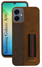 For Samsung Galaxy A06 Back Cover Case ( Professional PU Leather | Strip Chain Holder Socket)