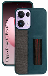 For Oppo Reno13 Pro 5G | Oppo Reno 13 Pro 5G Back Cover Case ( Professional PU Leather | Strip Chain Holder Socket)