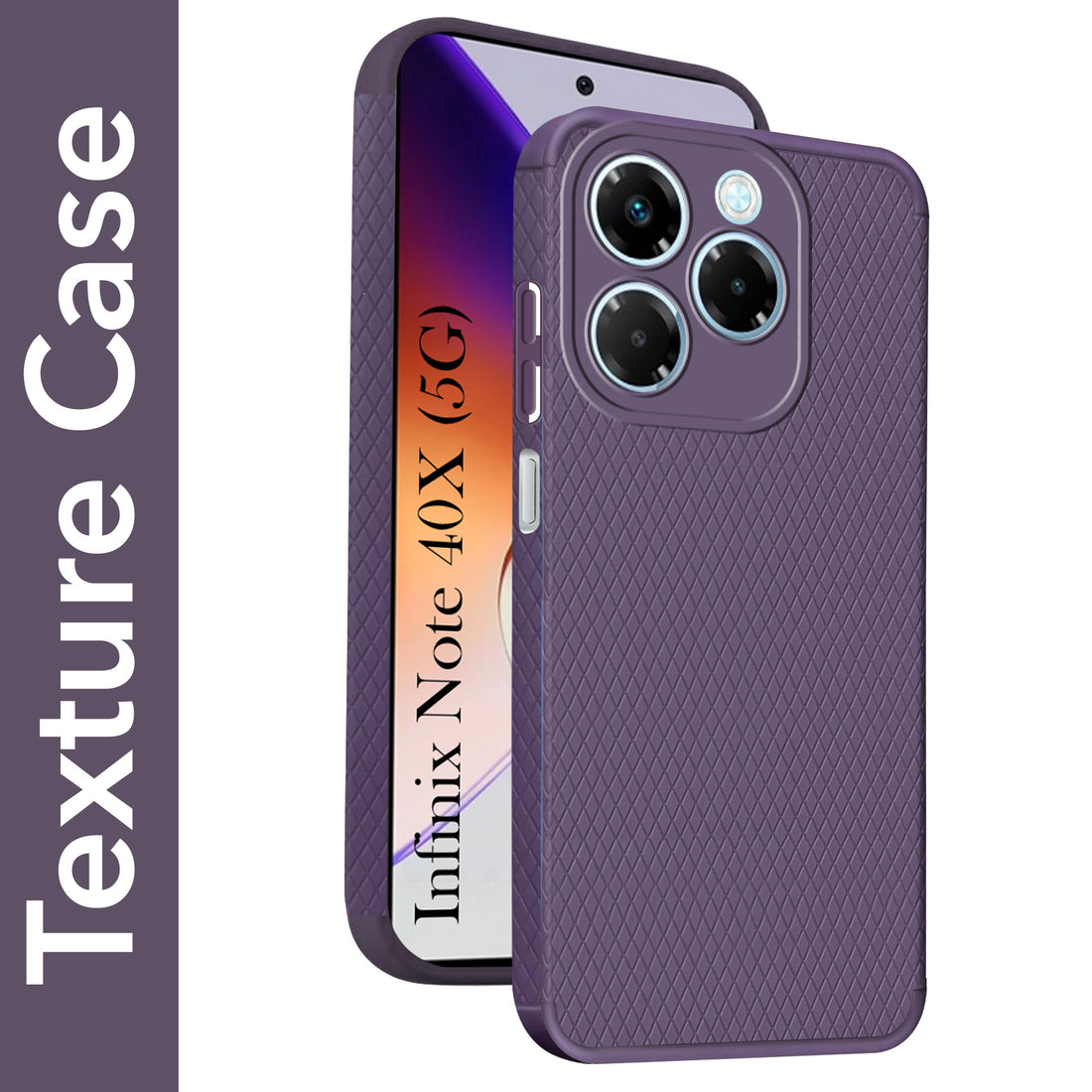 For Infinix Note 40X 5G Back Cover Case Liquid Silicone (Camera Protection | Side Grip Texture | Soft and Flexible)
