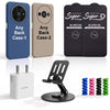 Complete Mobile Care Kit (Get Any 2 Cases+2 Tempered Glass+25W Charger Adapter+Metallic Mobile Stand+Cable Protector)