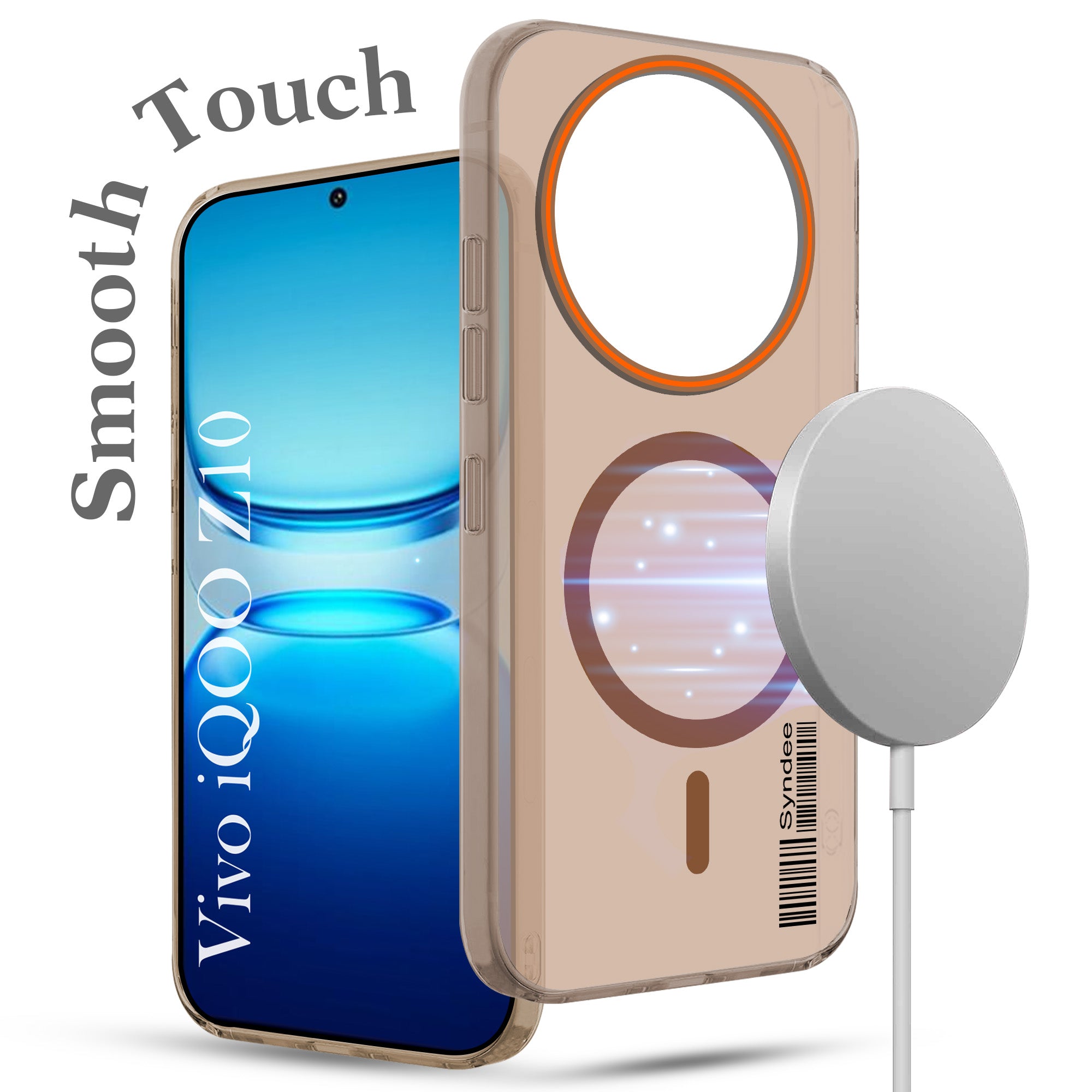 For Vivo iQOO Z10 Back Cover Case (Soft Touch | Camera Bump Protection | MagSafe Compatible | Matte Finish)
