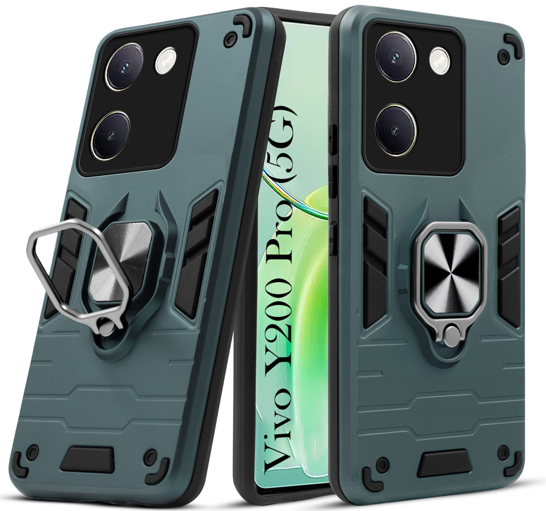 For Vivo Y200 Pro 5G Back Cover Case (Shockproof Polycarbonate Dual Layer Hybrid Armor)