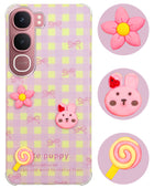 For Vivo Y31 5G Back Cover Case (3D Cute Cartoons | Hard Back Side Soft | Matte Premium Finish | HD Printing)
