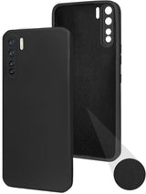 For Oppo A35 Back Cover Case ( Matte Finish Silicone with Inside Fiber cloth)
