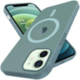 For Apple iPhone 12 Back Cover Case (Frosted Matte Feel | MagSafe Compatible Wireless Charging | Polycarbonate Material)