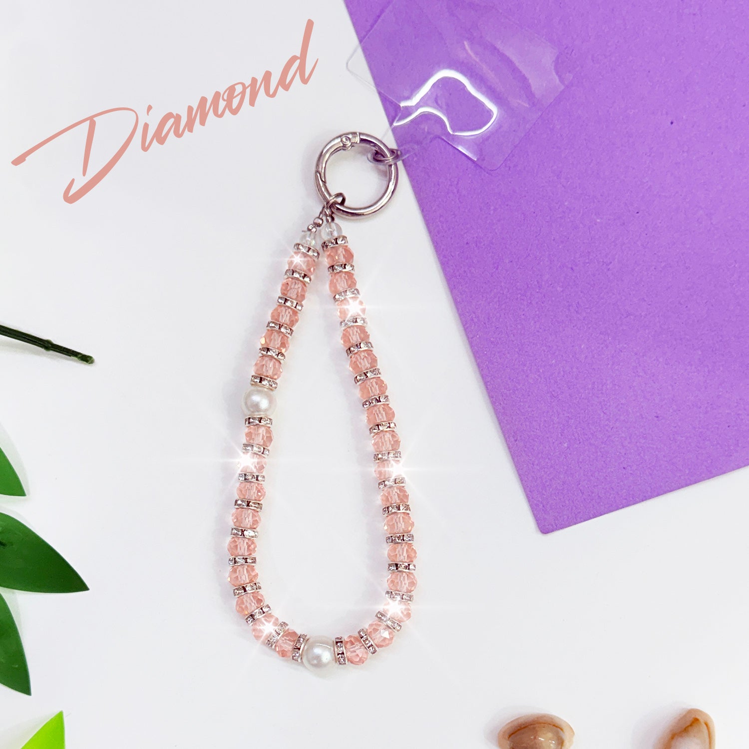 Crystal Charms with Beads & Pearls