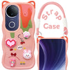 For Vivo T4R Back Case Cover Strap (3D embossed Figures | Strap Holder | 360* Soft Cushion with Camera Bump)
