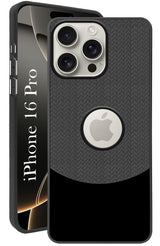 For Apple iPhone 16 Pro Back Cover Case (Elegant PU Leather Finish | Premium Minimalist Professional | Camera Protection Bump)