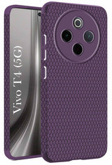 For Vivo T4 Back Cover Case (Liquid Silicone | Side Grip | Camera Protection)
