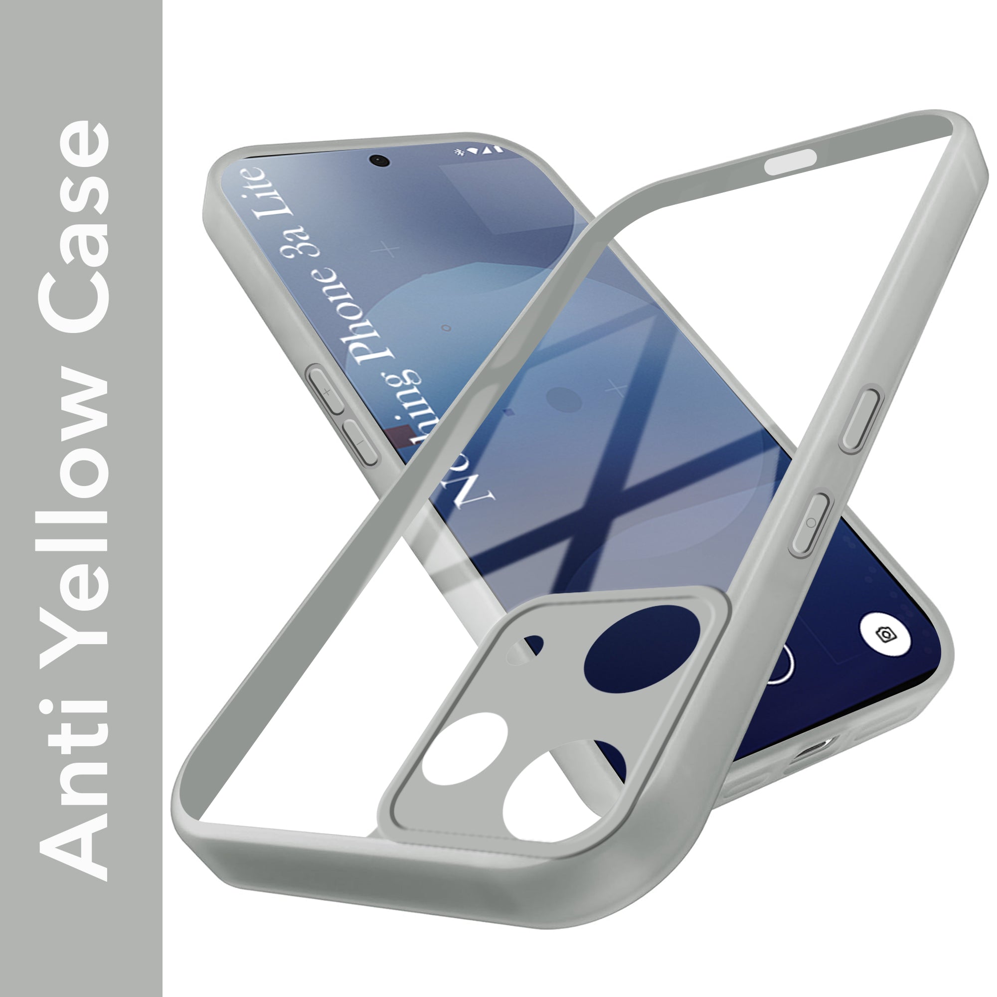 For Nothing Phone 3A Lite Back Cover Case Ultra-Hybrid (Lifetime Anti Yellow | Anti Scratch | Crystal Clear Shockproof)