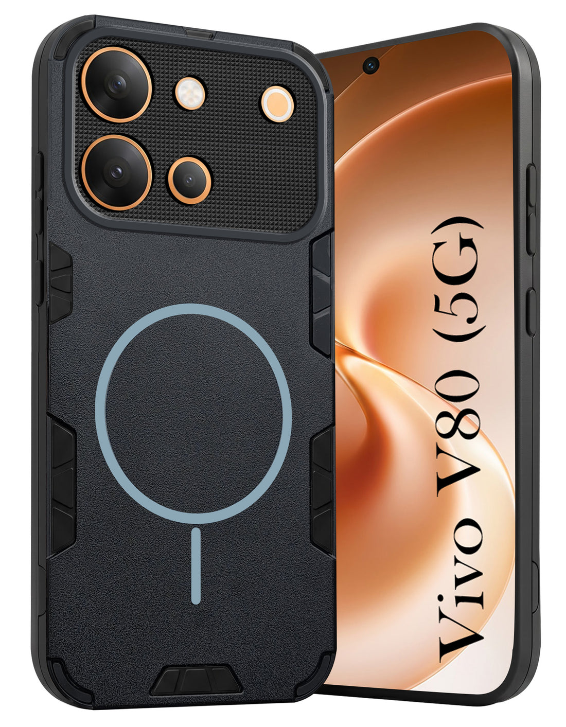 For Vivo V80 5G Back Cover Case (Slim Hybrid Armor | Shockproof Camera Protection | Rugged Dual Layer)