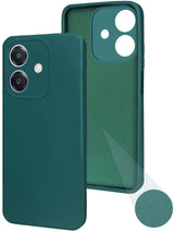 For Oppo A3X 5G | Oppo A3 5G Back Cover Case ( Matte Finish Silicone with Inside Fiber cloth)