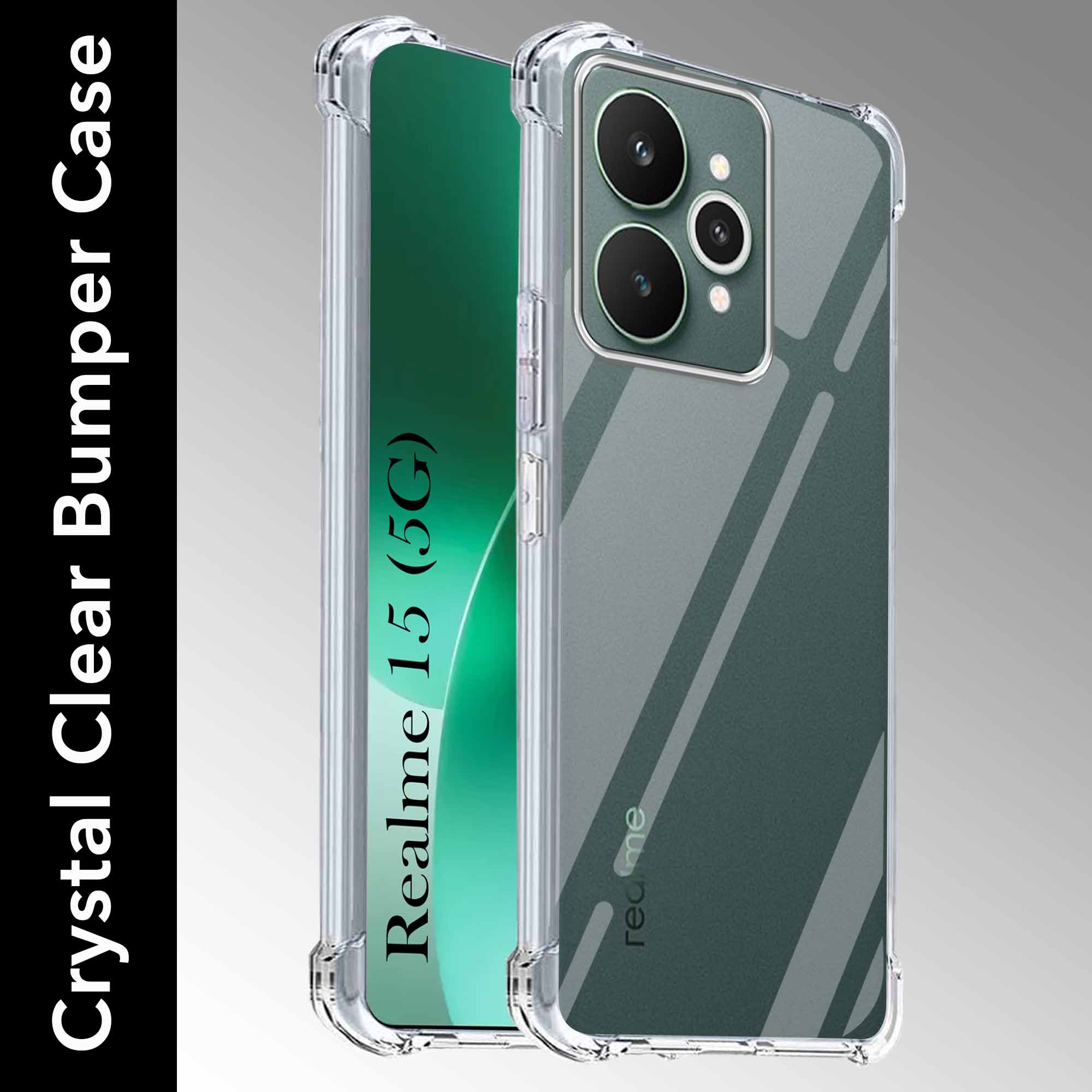 For Realme 15 Shockproof Crystal-Clear Back Cover(Drop & Camera Protection | Hard Polycarbonate)