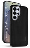 For Samsung Galaxy S25 Ultra Back Cover Case (Textured Grip Design | Micro-Fiber Cloth Inside | Slim and Light Weight | Soft Touch and Feel | Black)