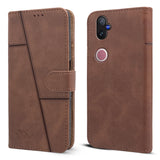 For Vivo V50 | Vivo V50e Flip Cover Case ( Stitched Leather with Magnetic Closure)
