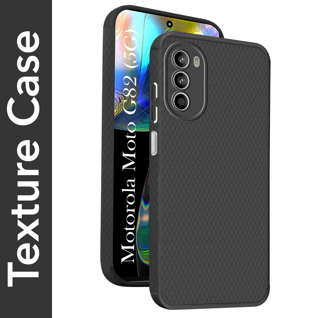 For Motorola Moto G82 5G Back Cover Case (Liquid Silicone | Side Grip | Camera Protection)