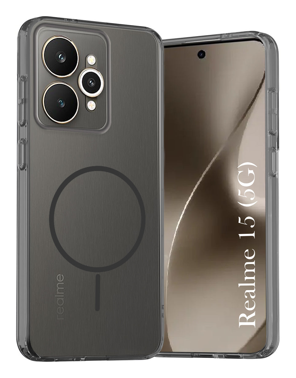 For Realme 15 Back Cover Case Silicone (Slim Paper Thin | Camera Protection Bump | Minimalist Professional | Soft Flexible)