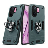 For Vivo V60e Back Cover Case Hybrid Armor (Shockproof Dual Layer Polycarbonate |Ring Holder Kickstand)