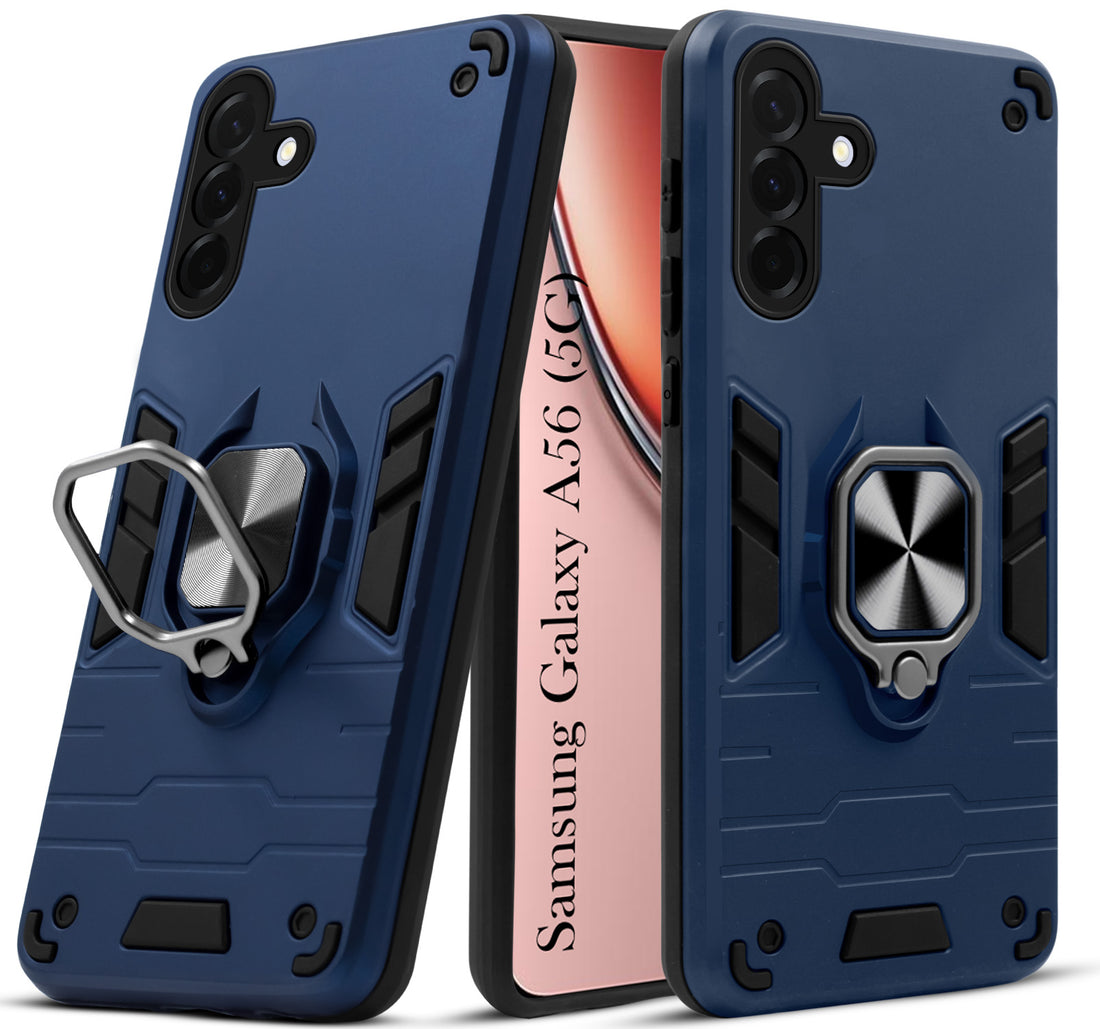 For Samsung Galaxy A56 Back Cover Case (Shockproof Polycarbonate Dual Layer Hybrid Armor)