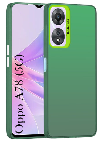 For Oppo A78 5G Hard Back Cover Case (Velvet Touch | Professional Glossy Finish | Camera Protection Bump)