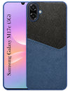 For Samsung Galaxy M17e Back Cover Case (Dual PU Leather Stitch | Professional Minimalist | Soft and Flexible)