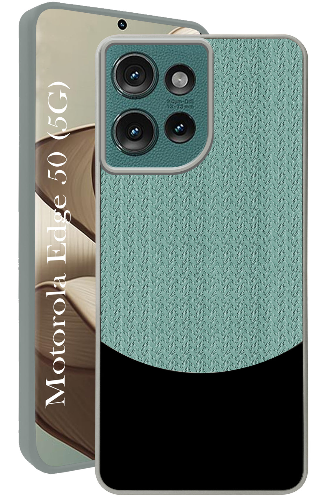 For Motorola Moto Edge 50 5G Silicone Finish Back Cover Case  (Premium Minimalist Professional Feel | Camera Protection Bump)