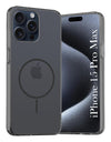For Apple iPhone 15 Pro Max Back Cover Case Silicone (Slim Paper Thin | Camera Protection Bump | Minimalist Professional | Soft Flexible)