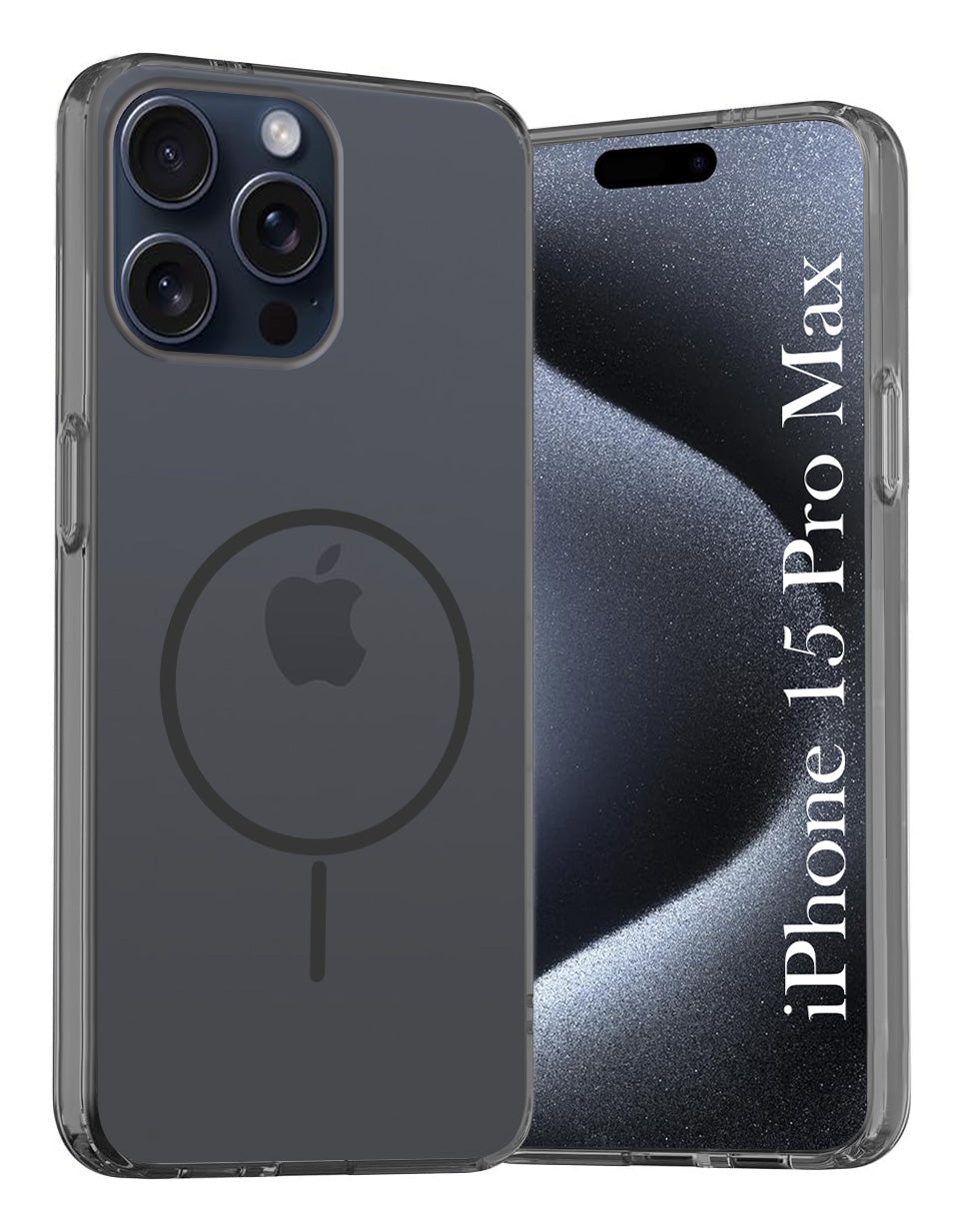 For Apple iPhone 15 Pro Max Back Cover Case Silicone (Slim Paper Thin | Camera Protection Bump | Minimalist Professional | Soft Flexible)